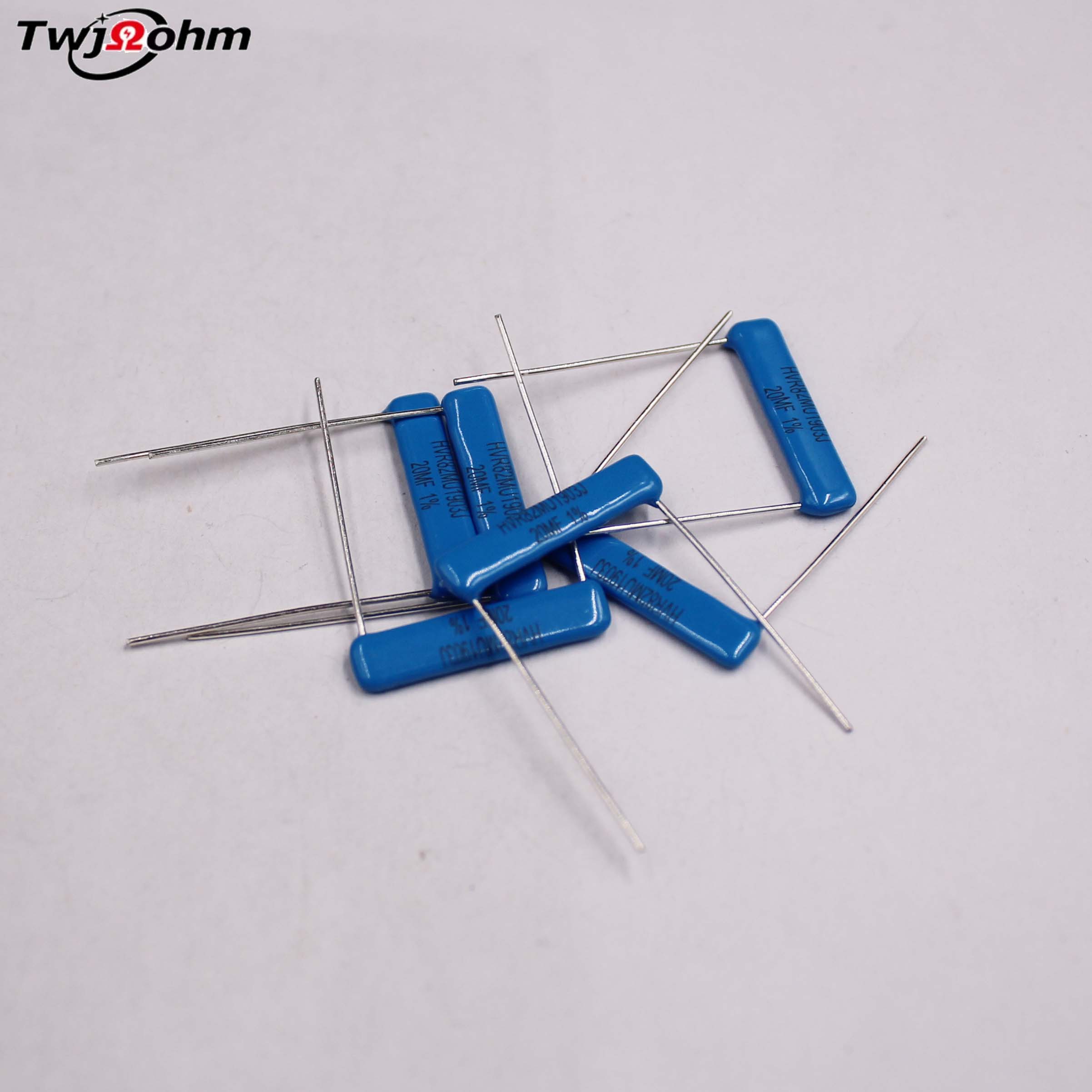 HVR82MU1903J Flat Sheet Glass Glazed Ceramic 20M Precision 1% Non Inductive High Voltage Resistance